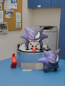 Gengar x Venom - Controller Stand 3d model