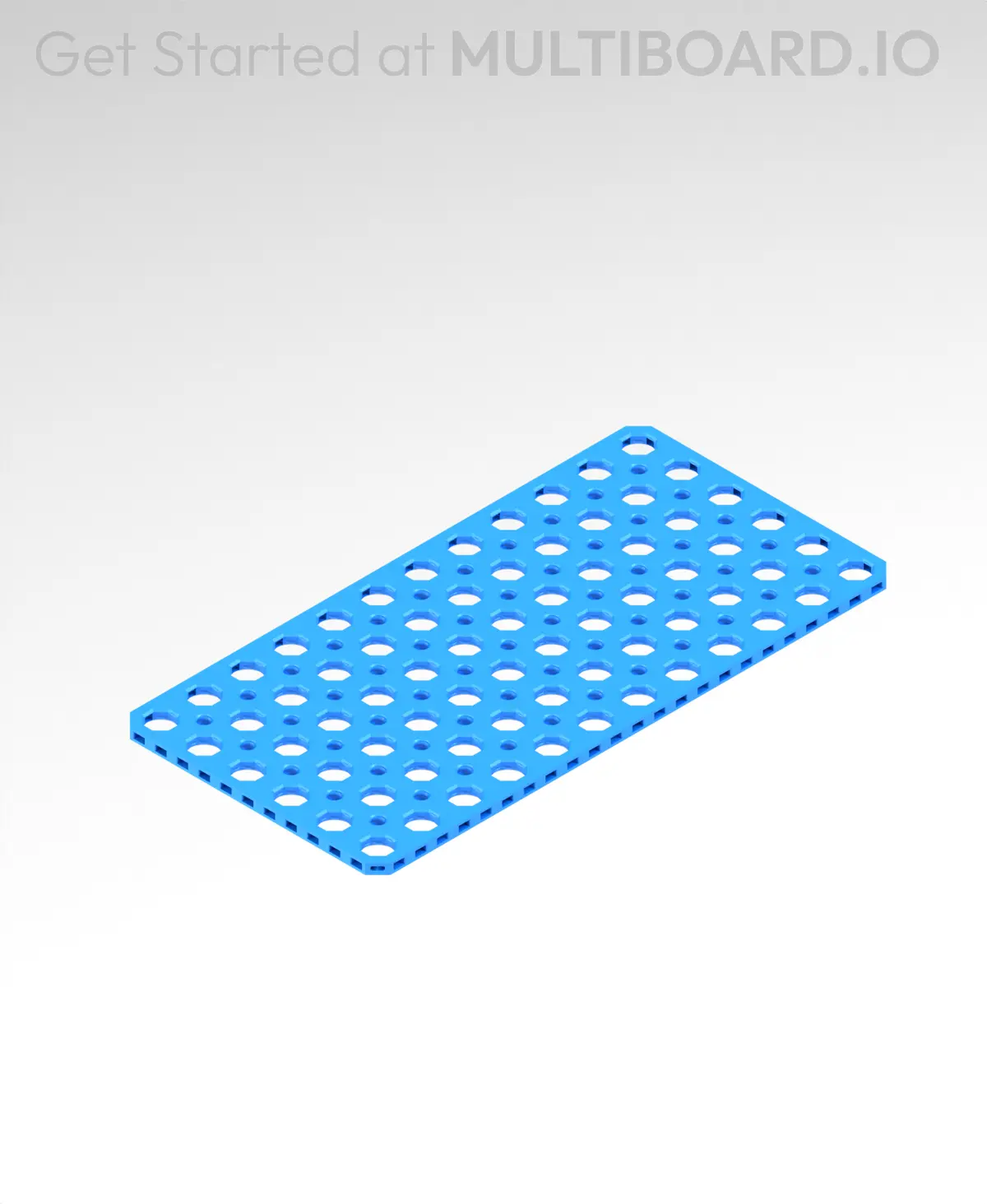 12x6 MU Mid Hole Small Thread Plate - 3D model by Multiboard on Thangs
