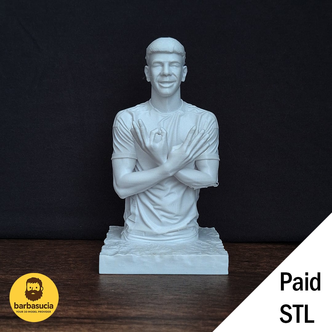 Lamine Yamal - FC Barcelona Statue (STL File) 3d model