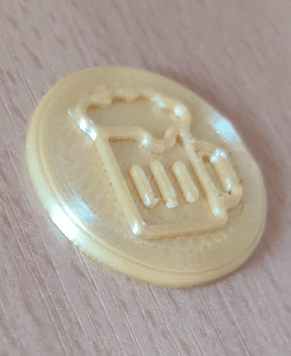 Drink Token (blank available for remix) 3d model