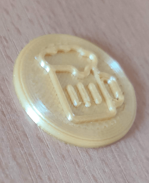 Drink Token (blank available for remix) 3d model