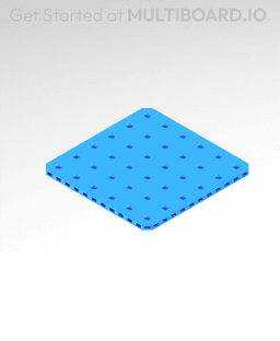 6x6 MU - Small Thread Offset MU - MultiBoard Plate 3d model