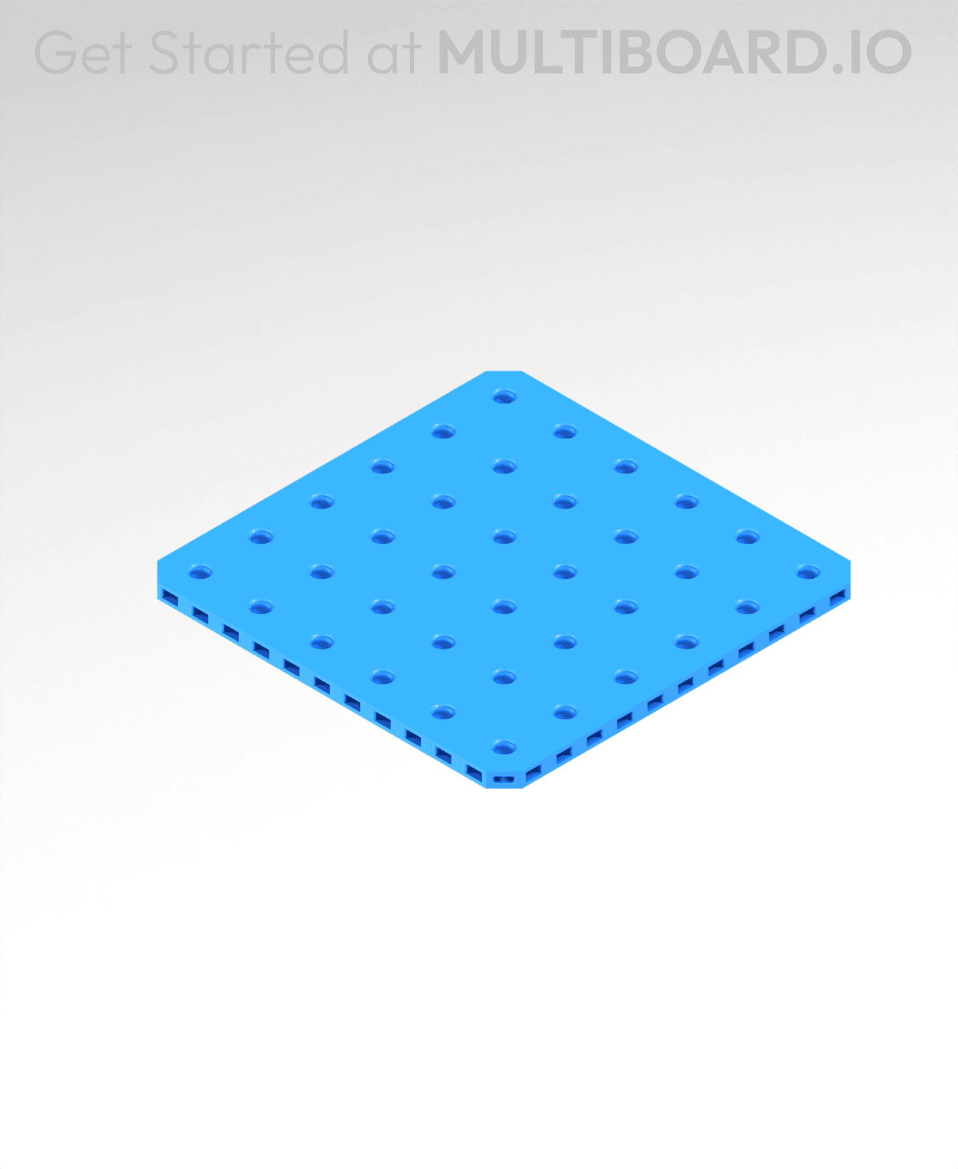 6x6 MU - Small Thread Offset MU - MultiBoard Plate 3d model
