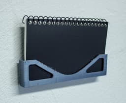 Minimalist A7 Notebook Holder (Wall-Mount & Desk) 3d model