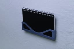 Minimalist A7 Notebook Holder (Wall-Mount & Desk) 3d model