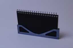 Minimalist A7 Notebook Holder (Wall-Mount & Desk) 3d model