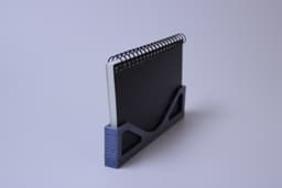 Minimalist A7 Notebook Holder (Wall-Mount & Desk) 3d model