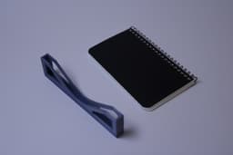 Minimalist A7 Notebook Holder (Wall-Mount & Desk) 3d model
