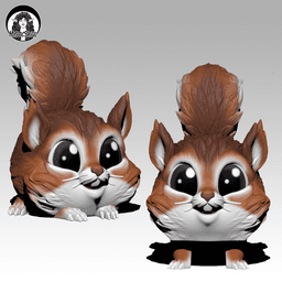 Squirrel Puffling - Exclusive Model 3d model