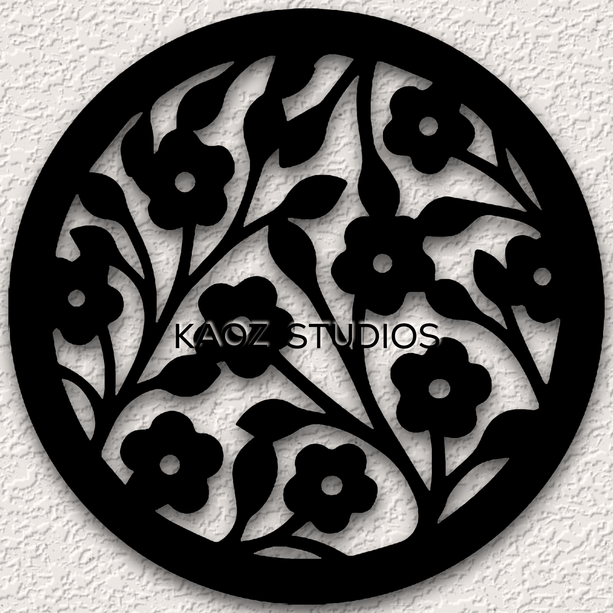 flowers wall art floral wall decor flower garden decoration 3d model