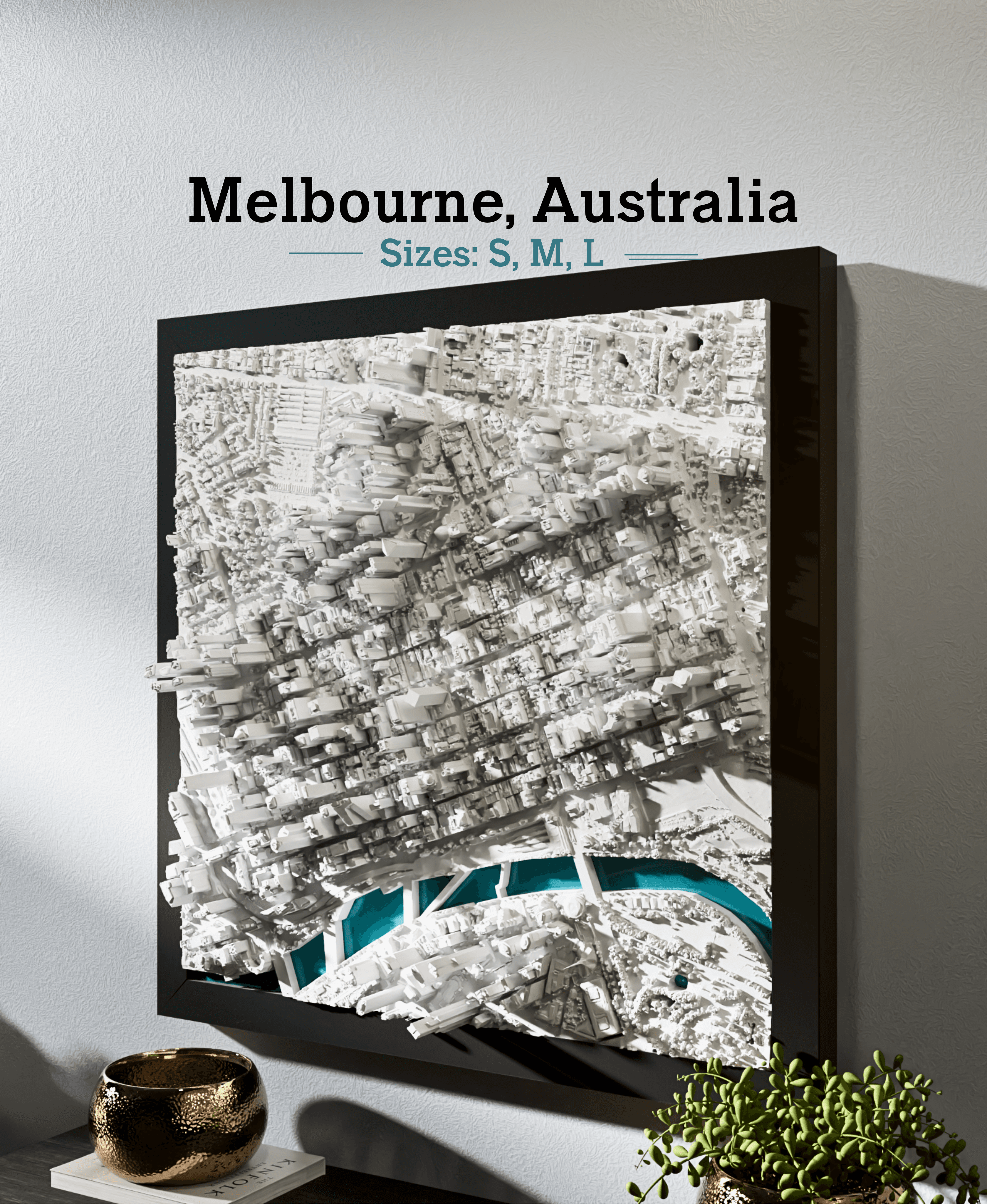 Melbourne, Australia - S, M, & L 3d model