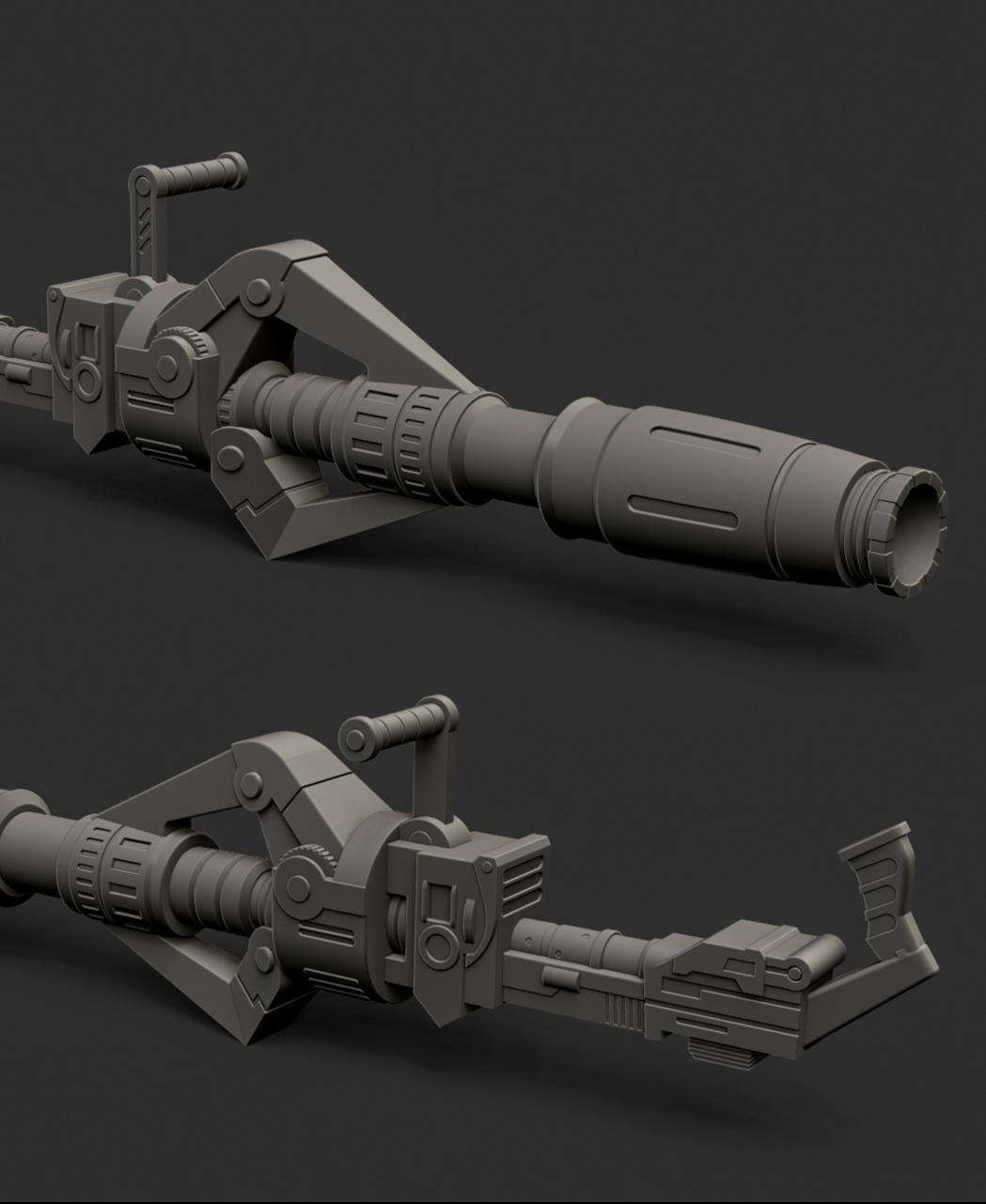 Havoc squad blaster Cannon 3d model