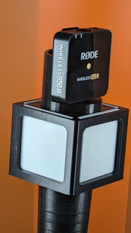 Wireless Mic Flag for DJI mic, mic 2, Rode Wireless Go, Go 2, Hollyland Lark, and many more 3d model
