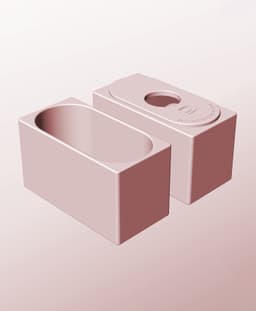 CX68-85-P Modular pierced component container modern decor 3d model