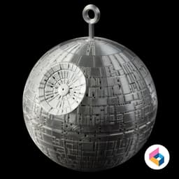 Mechanical planet ornament 3d model