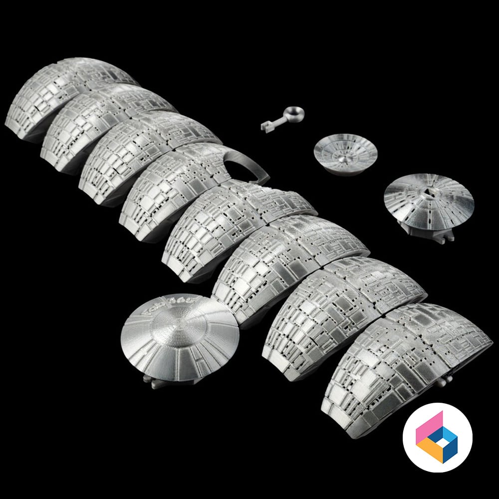 Mechanical planet ornament 3d model