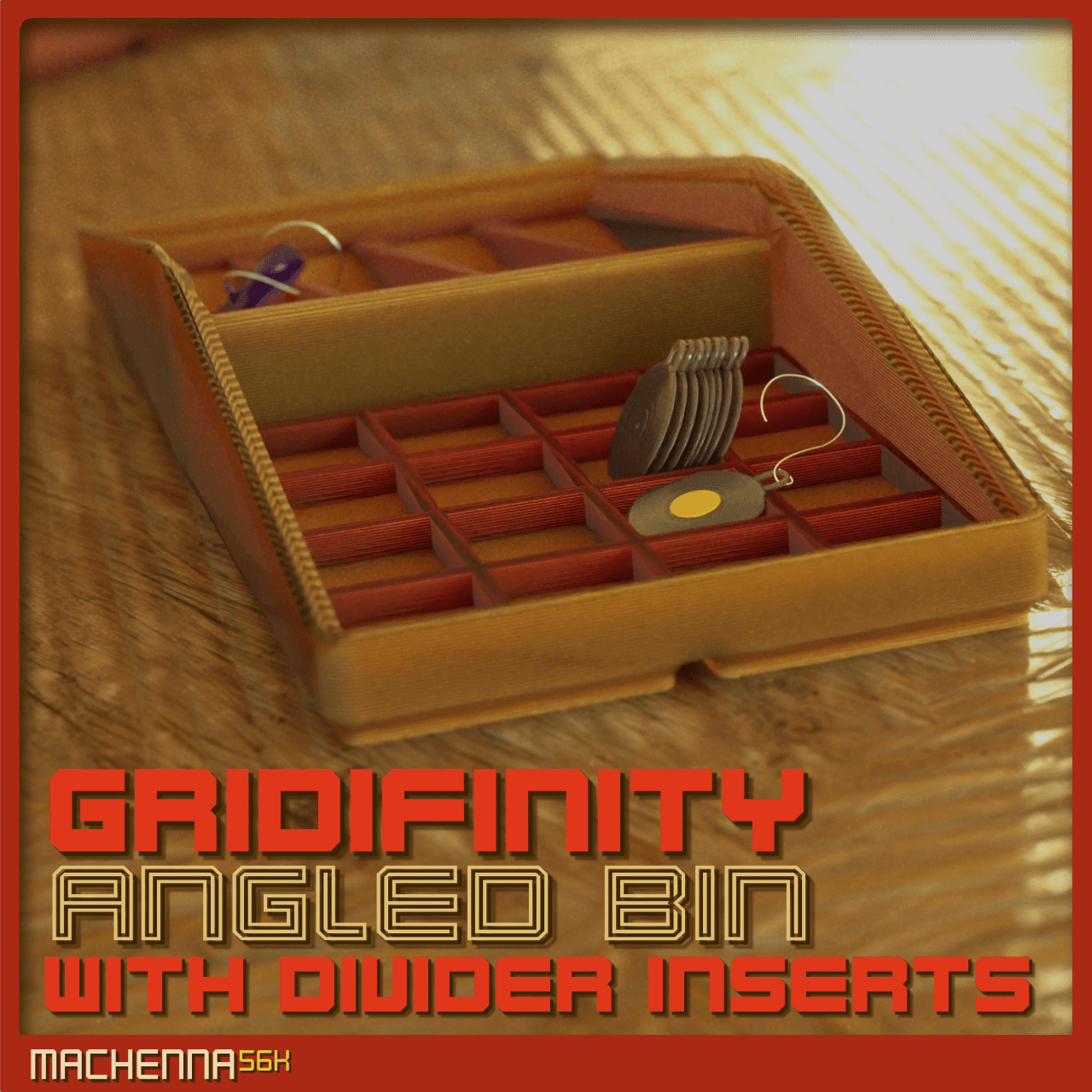 Gridfinity | Angled Bin 3d model