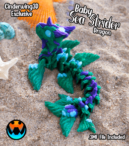 Baby Sea Strider Dragon 3d model