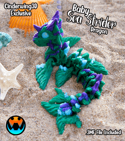 Baby Sea Strider Dragon 3d model