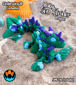 Baby Sea Strider Dragon 3d model