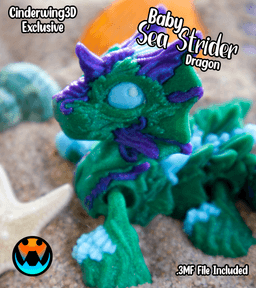 Baby Sea Strider Dragon 3d model