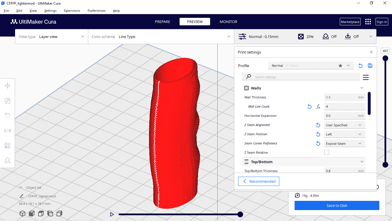 ergonomic lighter case 3d model