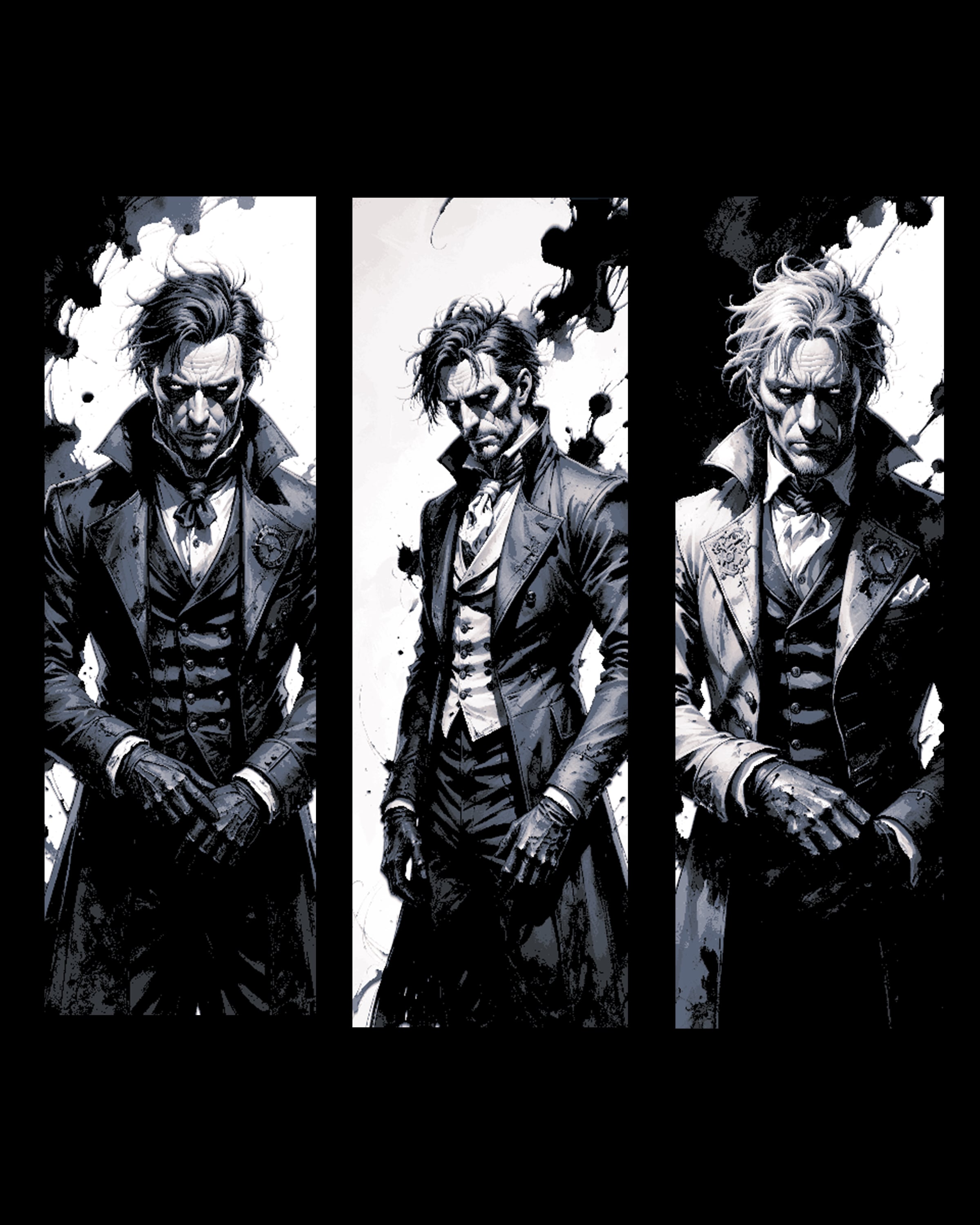Dr. Jekyll is as scary as Mr. Hyde - Set of Horror Bookmarks 3d model