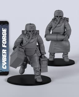 Titan Cry Civilians - With Free Cyberpunk Warhammer - 40k Sci-Fi Gift Ideas for RPG and Wargamers 3d model
