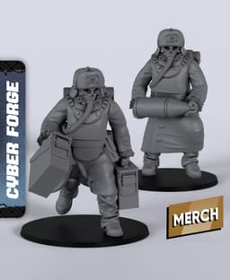 Titan Cry Civilians - With Free Cyberpunk Warhammer - 40k Sci-Fi Gift Ideas for RPG and Wargamers 3d model