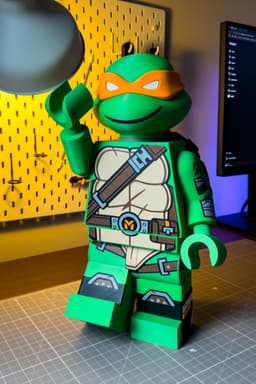 TMNT Michelangelo Modular Figure 3d model