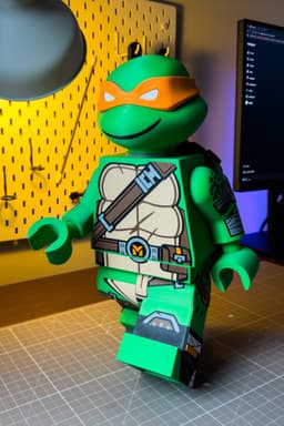 TMNT Michelangelo Modular Figure 3d model