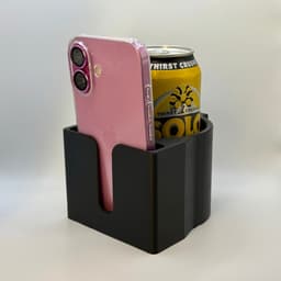 Cup and Phone Holder mount for sim racing cockpits 3d model