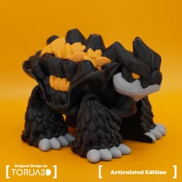 Articulated Magma Turtle 3d model
