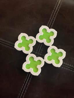 Quatrefoil 2 Retro Coaster 3d model