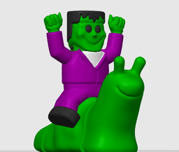 Frankie on a Slug 3d model
