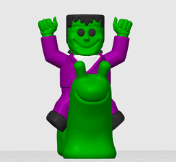 Frankie on a Slug 3d model