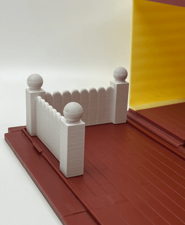 Picket Fence Accessory to Bluey Home 3d model
