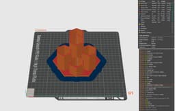 HexBrutalist Mathematical Desk Caddy 3d model