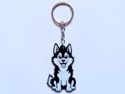 Dog keychain 2 3d model