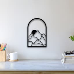 Abstract Mountain Wall Art 3d model