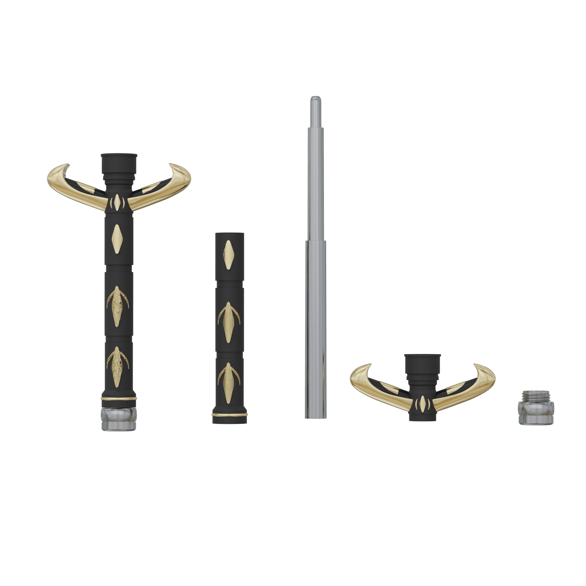 Print in Place Collapsing Jedi Lightsaber Concept 12 3d model