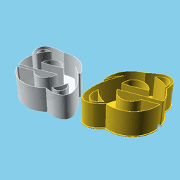 IE Logo, nestable box (v1) 3d model