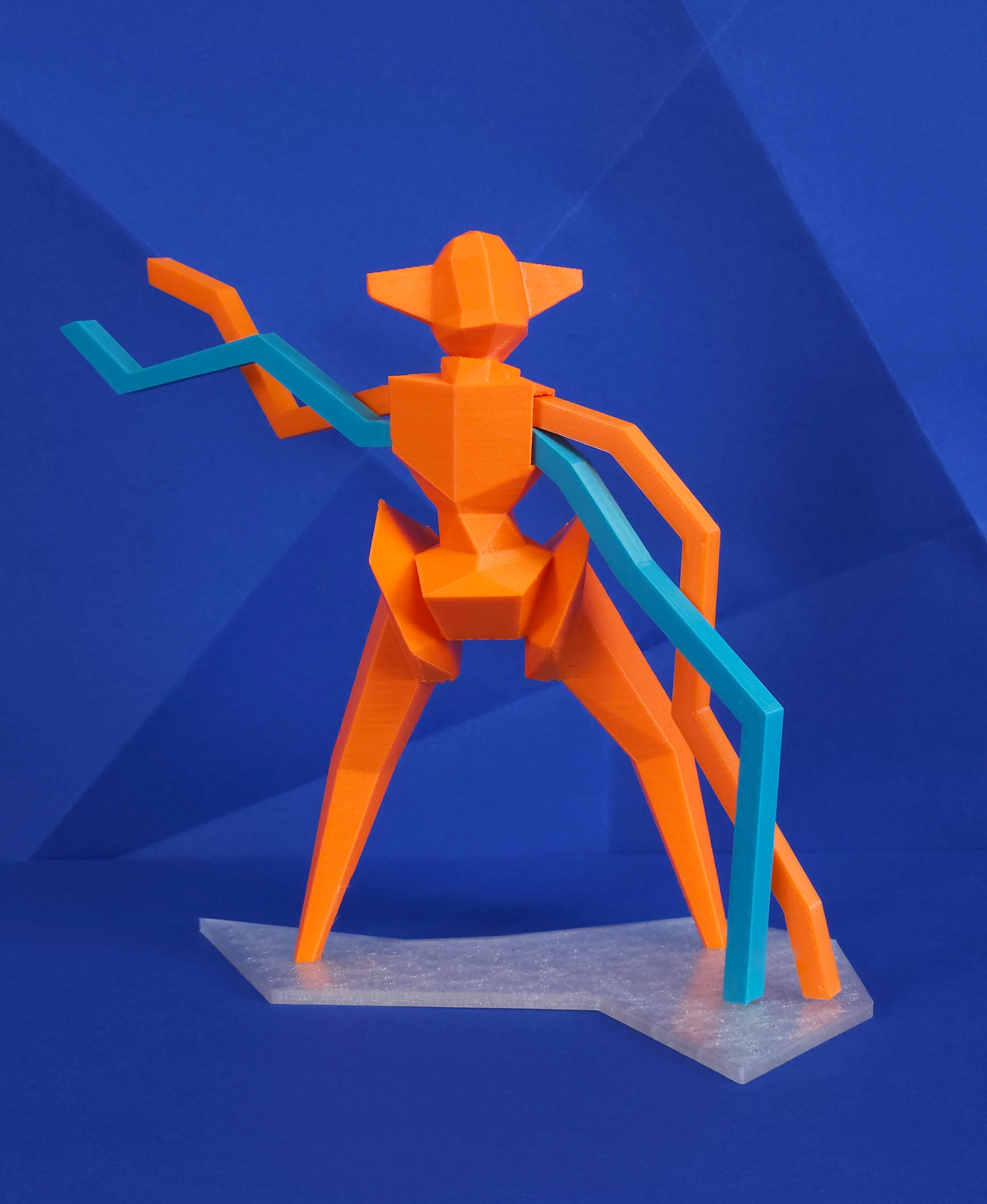 Deoxys Normal Low Poly Pokemon 3d model