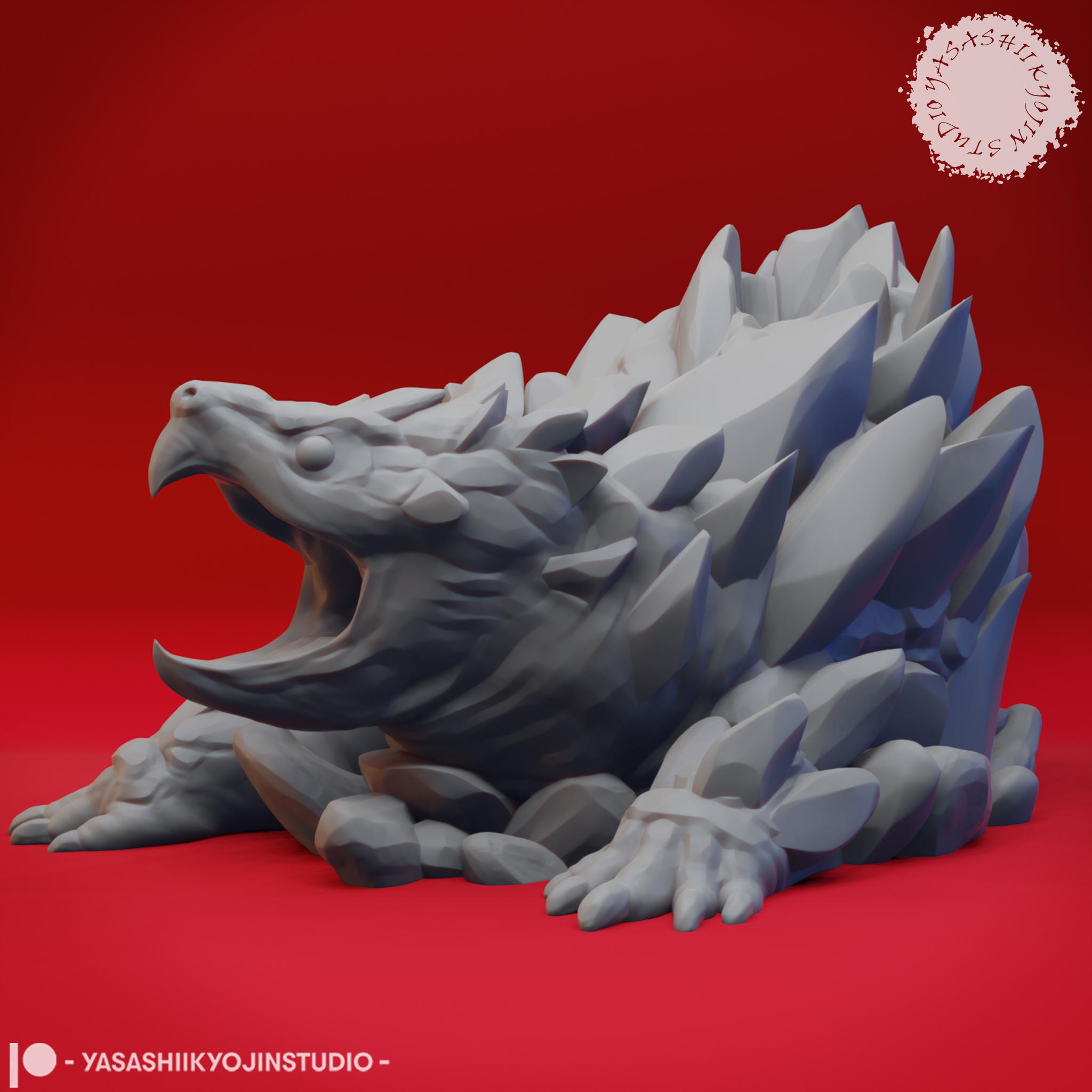 Earth Elemental - Tabletop Miniature (Pre-Supported) 3d model