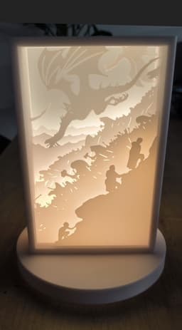 The Lord Of The Rings Mordor Shadow Box Lamp 3d model