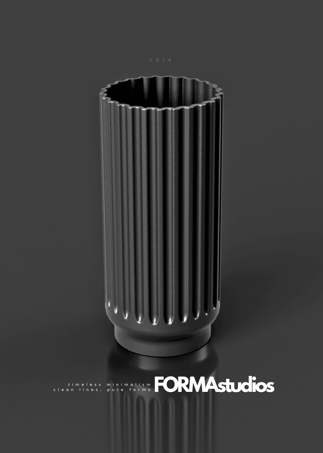 Vase - FORMAstudios V014 3d model