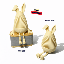 HALF JAPANDI BUNNY - NORMAL VERSION (ARTICULATED) / MODERN EASTER DECOR / BUNNY DECOR / HOMEDECOR 3d model