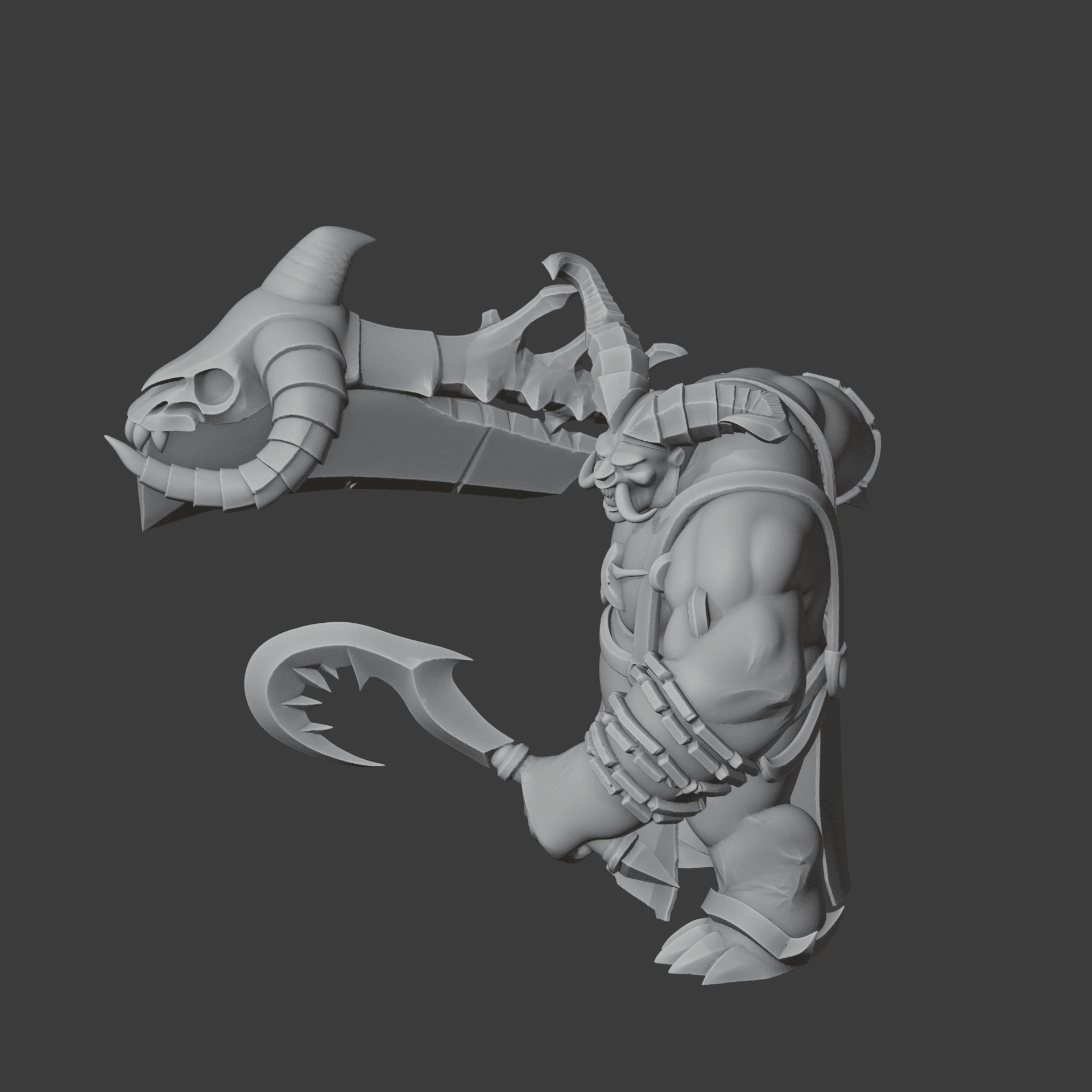 Butcher Diablo 4 Figurine 3d model