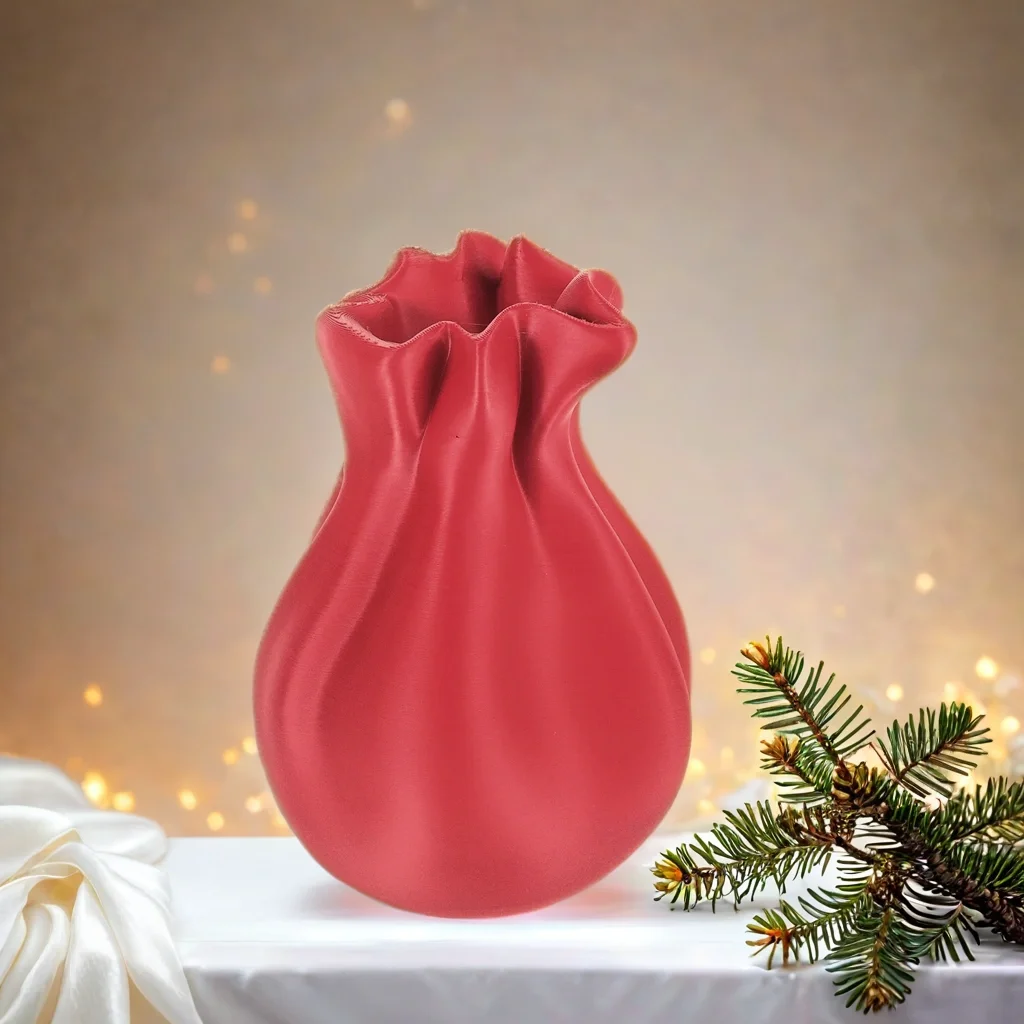 Santa's Sack Vase: Unwrap the Magic of the Holidays 3d model