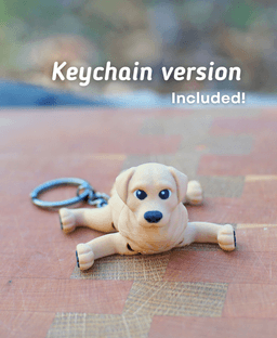 Golden Retriever - Articulated Ludo Dog 3d model